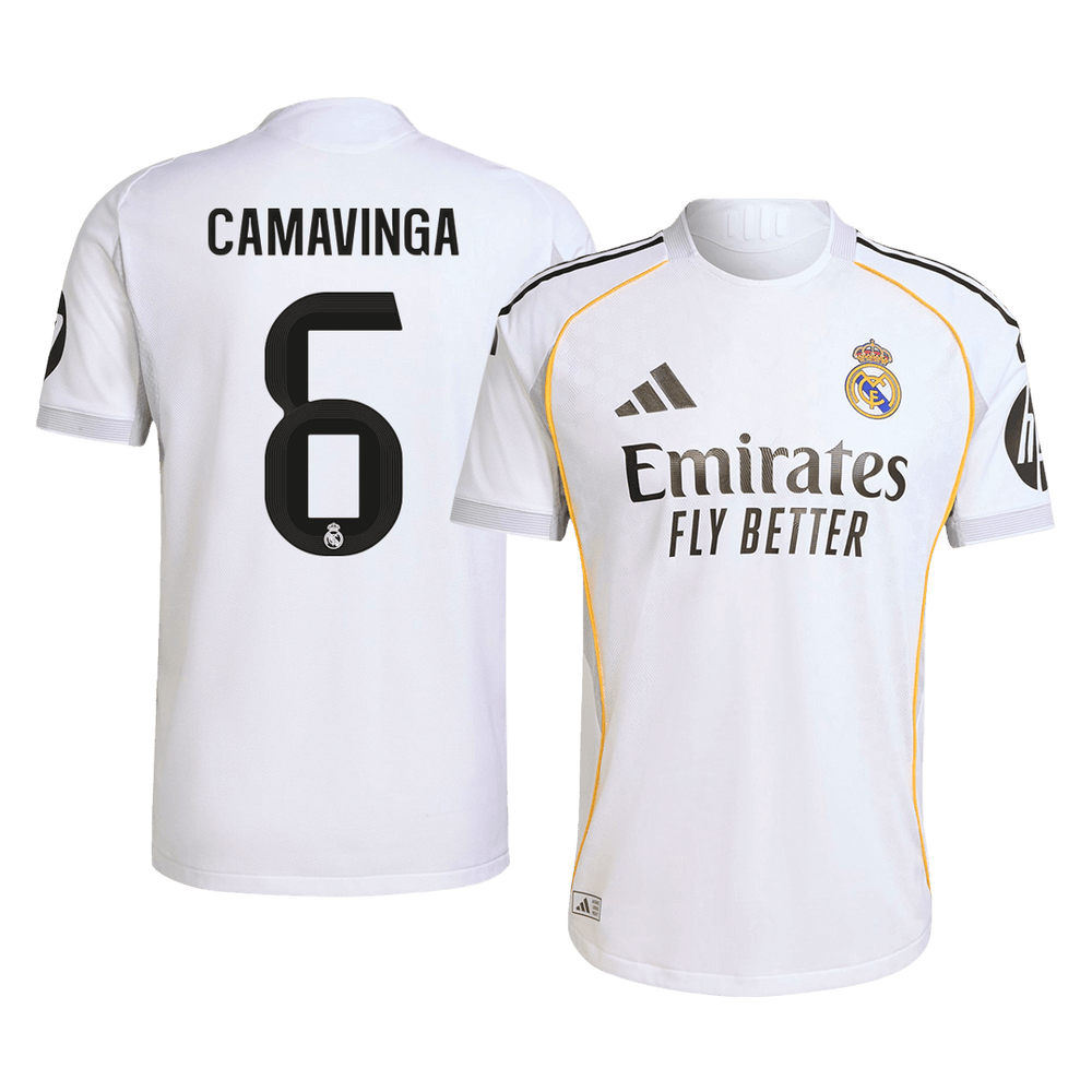 CAMAVINGA #6 Real Madrid Home Match Jersey Player Version 2025/26
