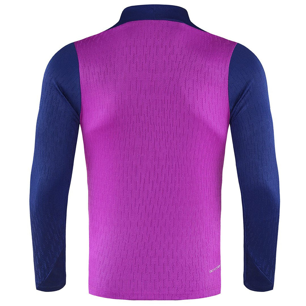 Kids Barcelona 1/4 Zipper Sweat Kit(Top+Pants) Purple 2025/26