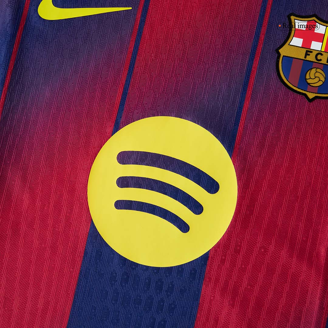 LAMINE YAMAL #10 Barcelona Home Match Jersey Player Version 2025/26 - Kopa Trophy Edition
