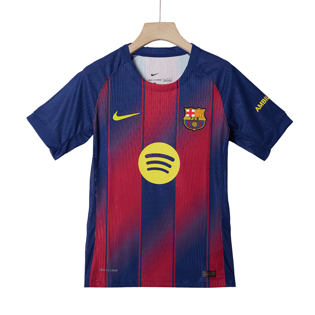 LAMINE YAMAL #10 Barcelona Home Match Jersey Player Version 2025/26 - Kopa Trophy Edition