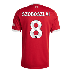 SZOBOSZLAI #8 Liverpool Home Jersey 2025/26