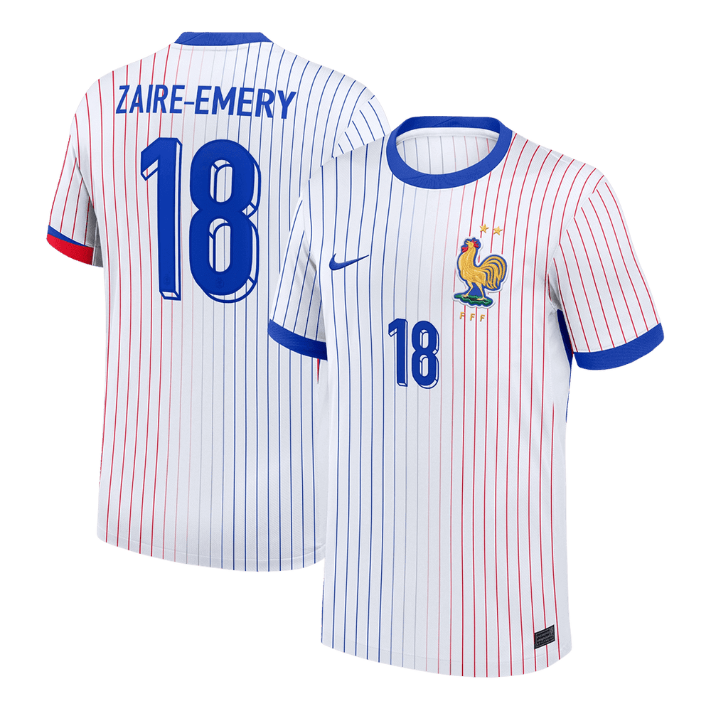 ZAIRE-EMERY #18 France Away Jersey