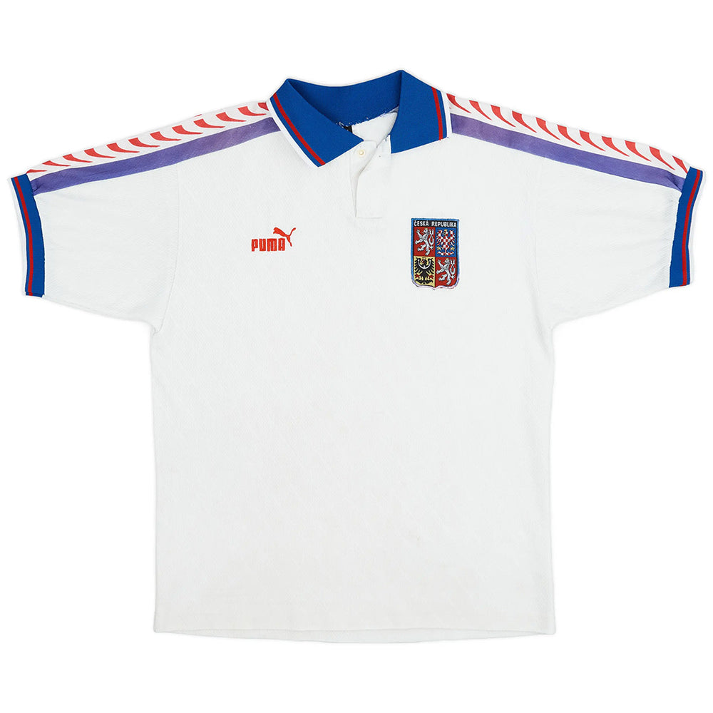 Nedved #4 Retro Czech Republic Away Jersey 1996
