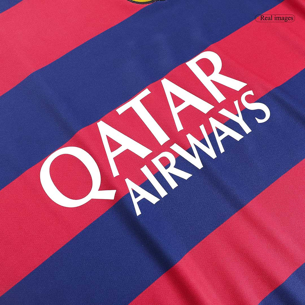 Neymar Jr #11 Retro Barcelona Home Jersey 2015/16
