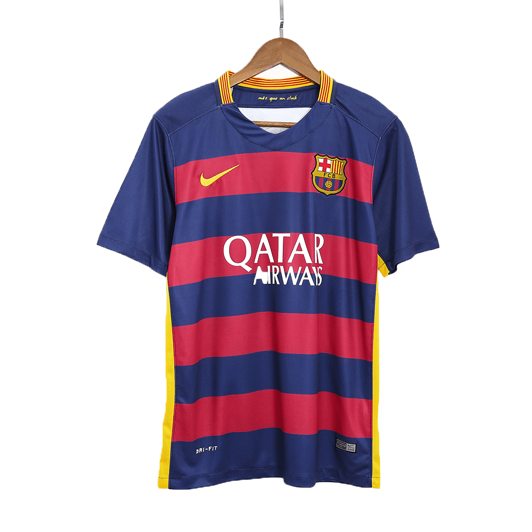 SUÁREZ #9 Retro Barcelona Home Jersey 2015/16
