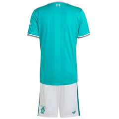 Kids Liverpool Third Jersey Full Kit 2025/26