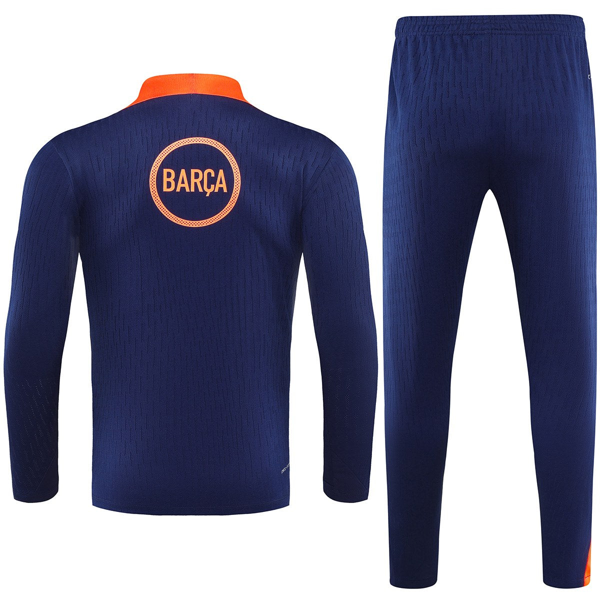 Kids Barcelona 1/4 Zipper Sweat Kit(Top+Pants) Navy&Orange 2025/26