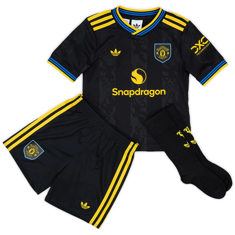 Kids Manchester United Third Jersey Full Kit 2025/26