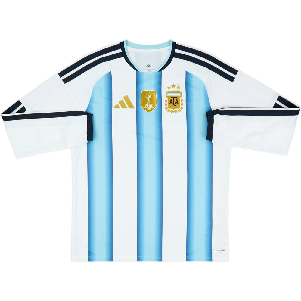 Messi #10 Argentina Home Long Sleeve Jersey World Cup 2026