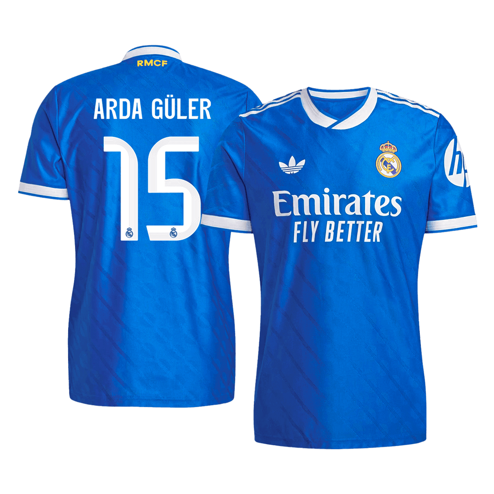 ARDA GÜLER #15 Real Madrid Third Match Jersey Player Version 2025/26