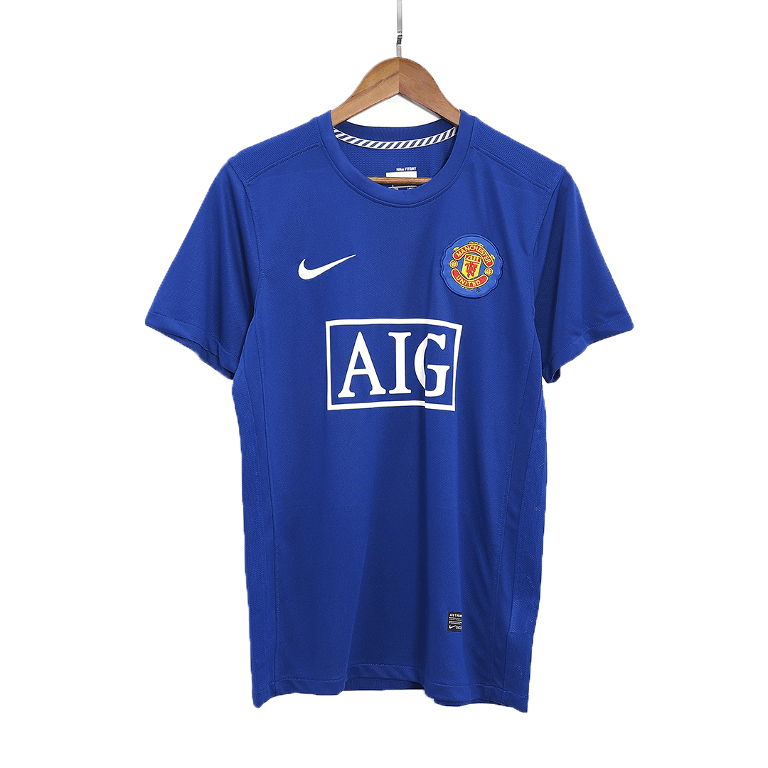 Berbatov #9 Retro Manchester United Third Jersey 2008/09