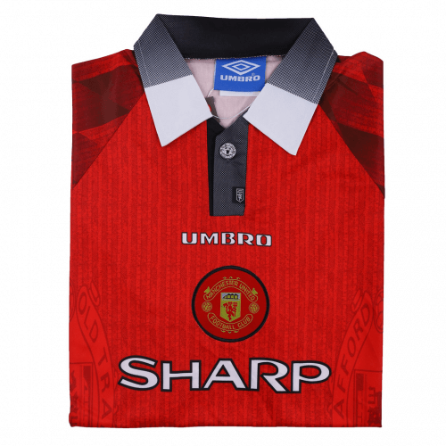 Giggs #11 Retro Manchester United Home Jersey 1996/98