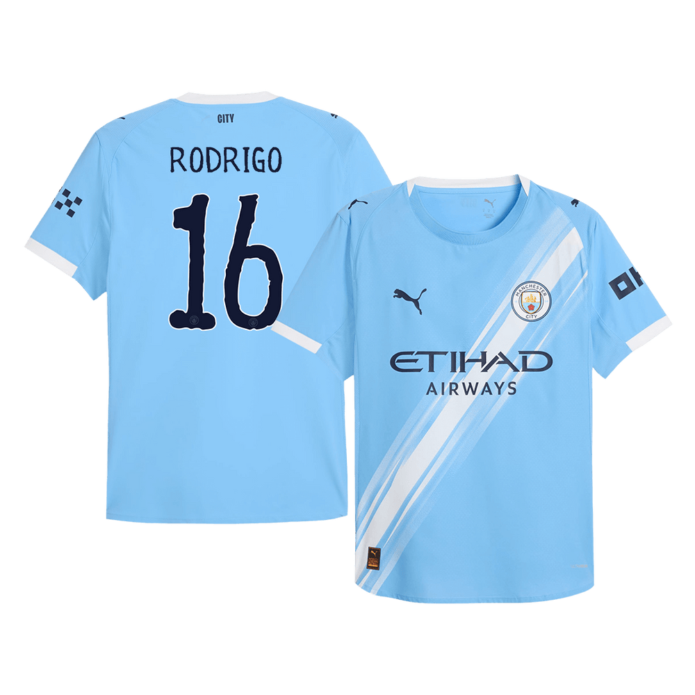 RODRIGO #16 Manchester City Home Match Jersey Player Version 2025/26 - Club World Cup