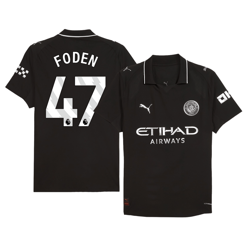 FODEN #47 Manchester City Away Match Jersey Player Version 2025/26
