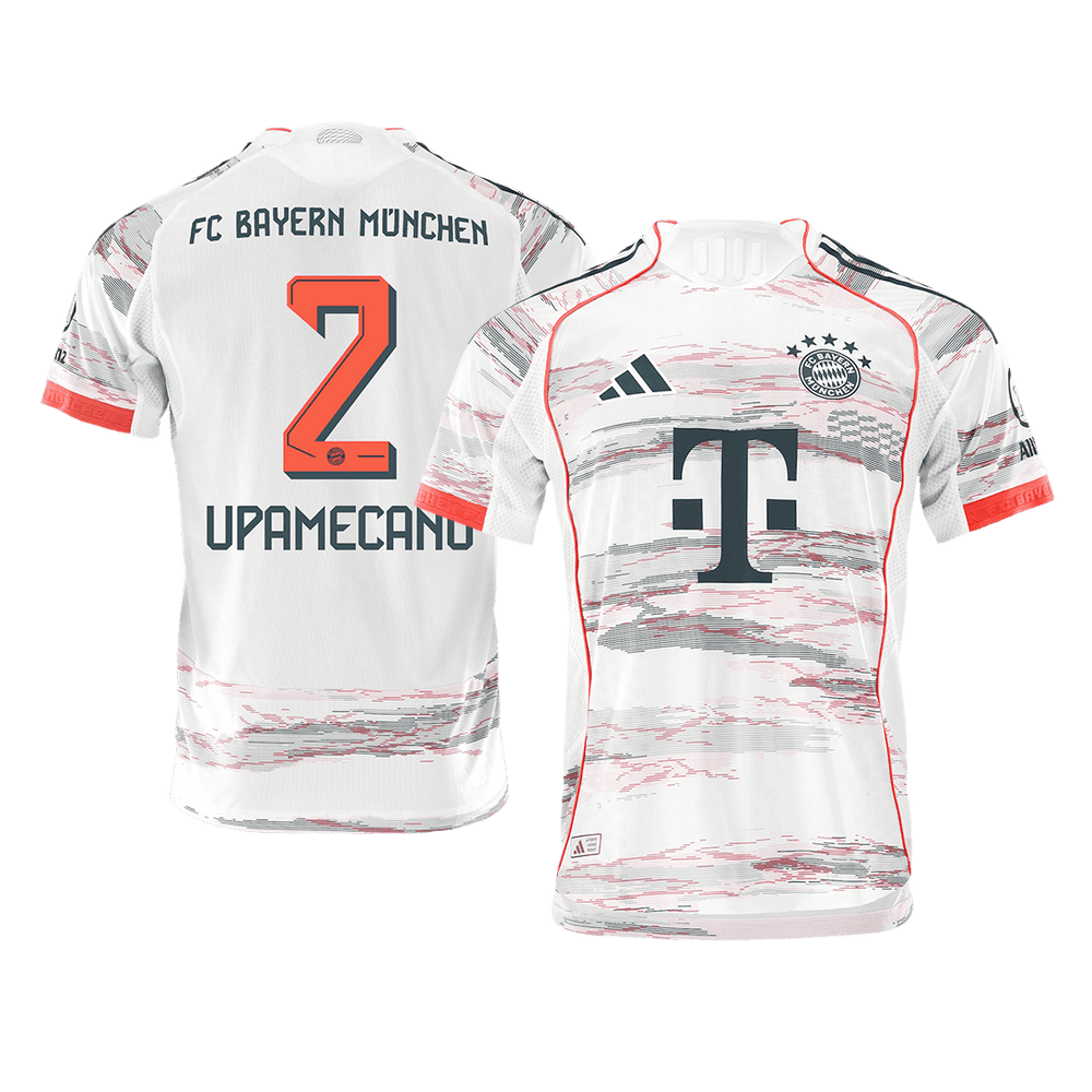 UPAMECANO #2 Bayern Munich Away Match Jersey Player Version 2025/26
