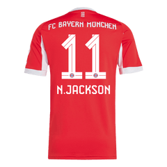 N.JACKSON #11 Bayern Munich Home Jersey 2025/26 - [Super Replica]
