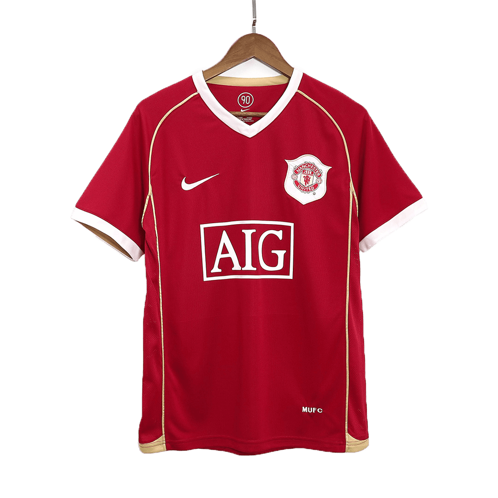 Heinze #4 Retro Manchester United Home Jersey 2006/07