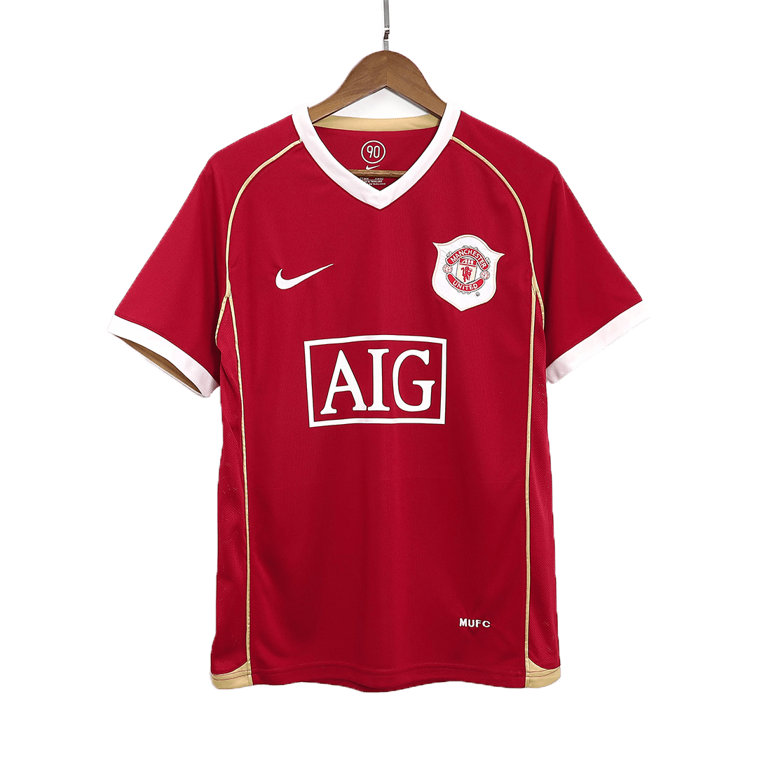 Smith #14 Retro Manchester United Home Jersey 2006/07
