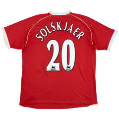 Solskjaer #20 Retro Manchester United Home Jersey 2006/07