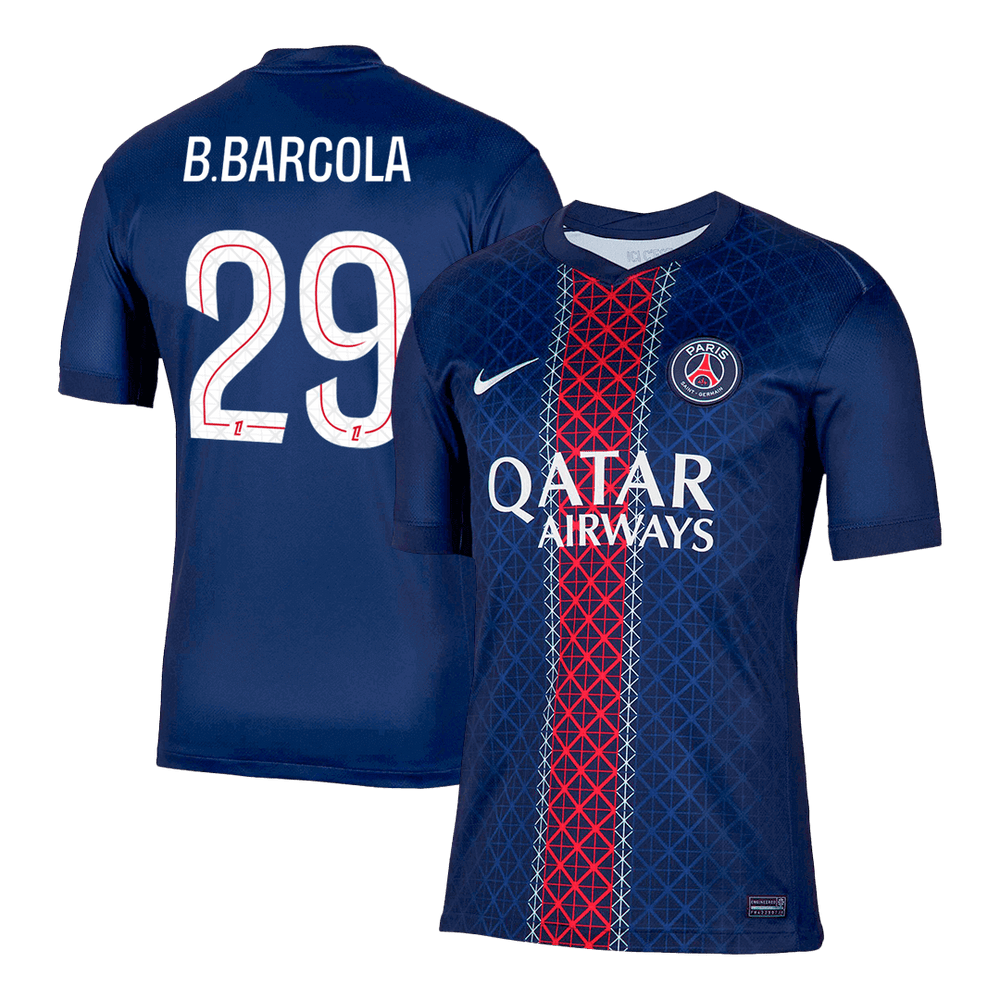 B.BARCOLA #29 PSG Home Jersey 2025/26 - [Super Replica]