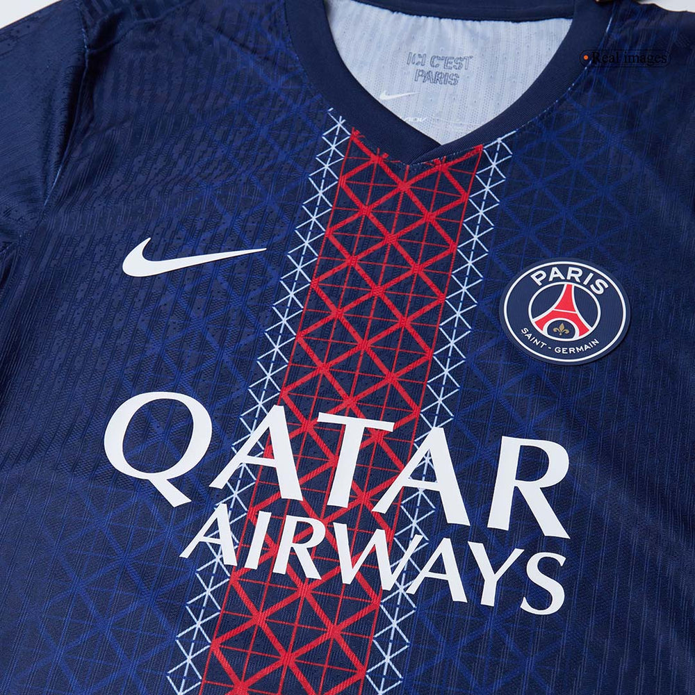 KVARATSKHELIA #7 PSG Home Match Jersey Player Version 2025/26