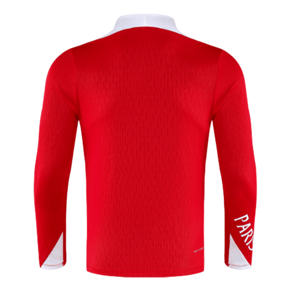 Kids PSG Zipper Sweatshirt Kit(Top+Pants) Red 2025/26