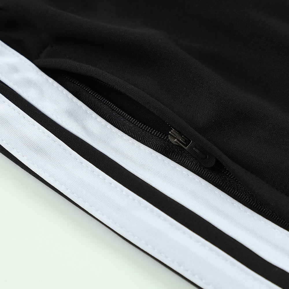 Germany Zipper Sweatshirt Kit(Top+Pants) Black 2026