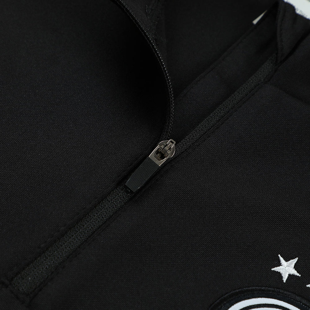 Germany Zipper Sweatshirt Kit(Top+Pants) Black 2026