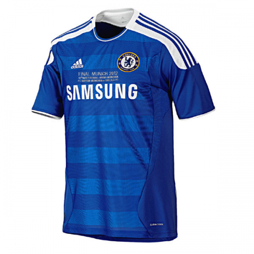 Drogba #11 Retro Chelsea UCL Final Home Jersey 2011/12