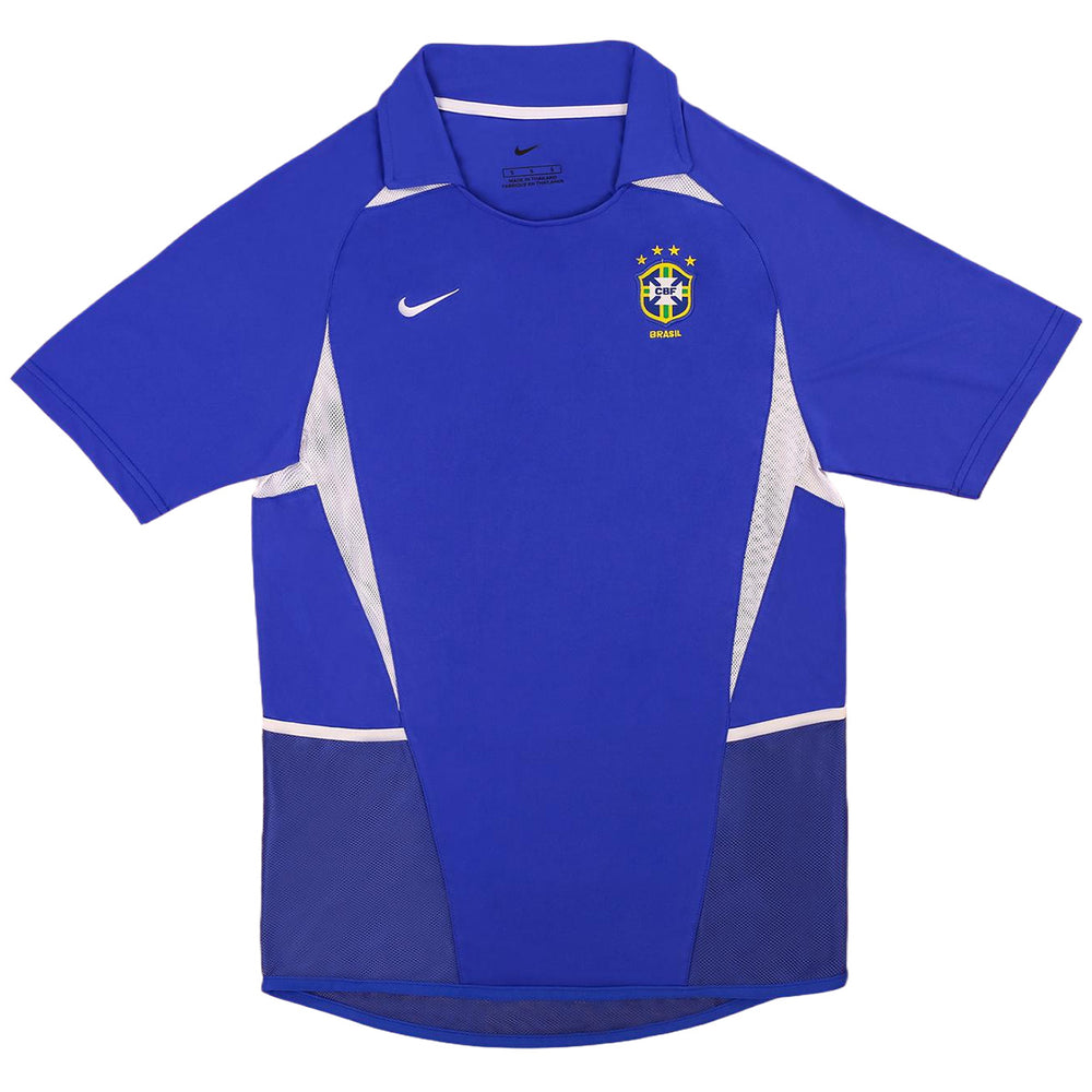 Ronaldinho #11 Retro Brazil Away Jersey World Cup 2002