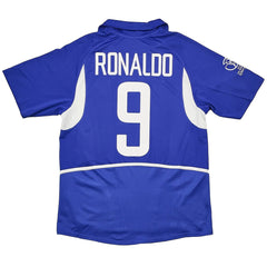 Ronaldo #9 Retro Brazil Away Jersey World Cup 2002