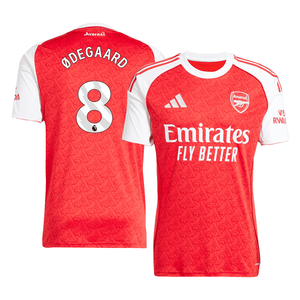 ØDEGAARD #8 Arsenal Home Jersey 2025/26 - [Super Replica]