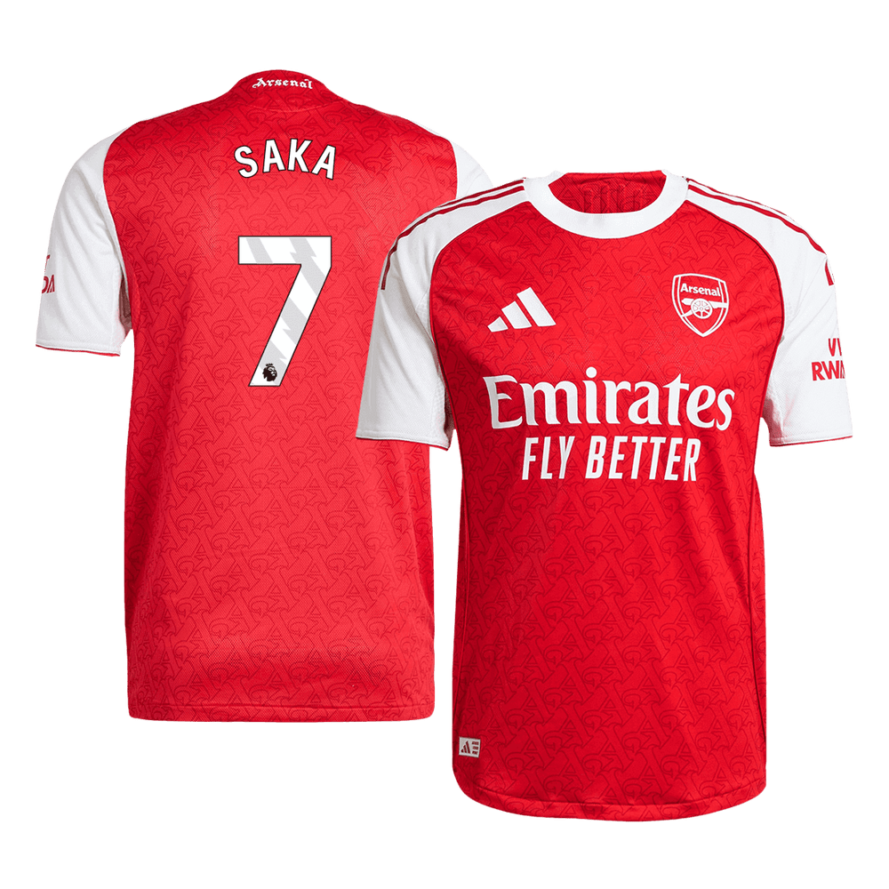 SAKA #7 Arsenal Home Match Jersey Player Version 2025/26
