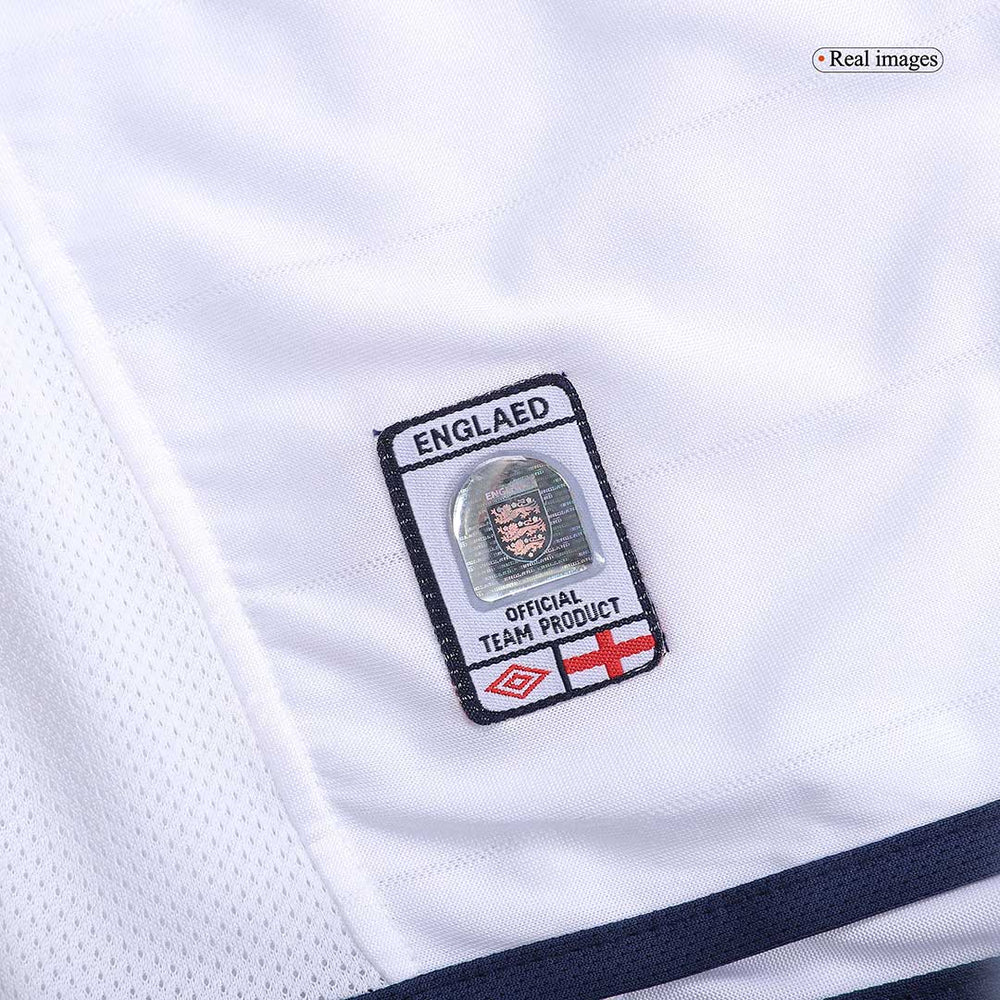 Beckham #7 Retro England Home Jersey Euro Cup 2004