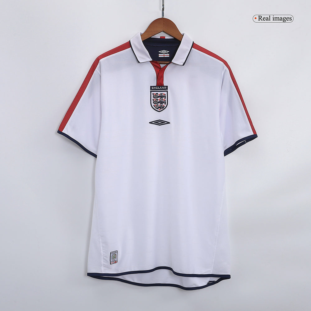 Beckham #7 Retro England Home Jersey Euro Cup 2004