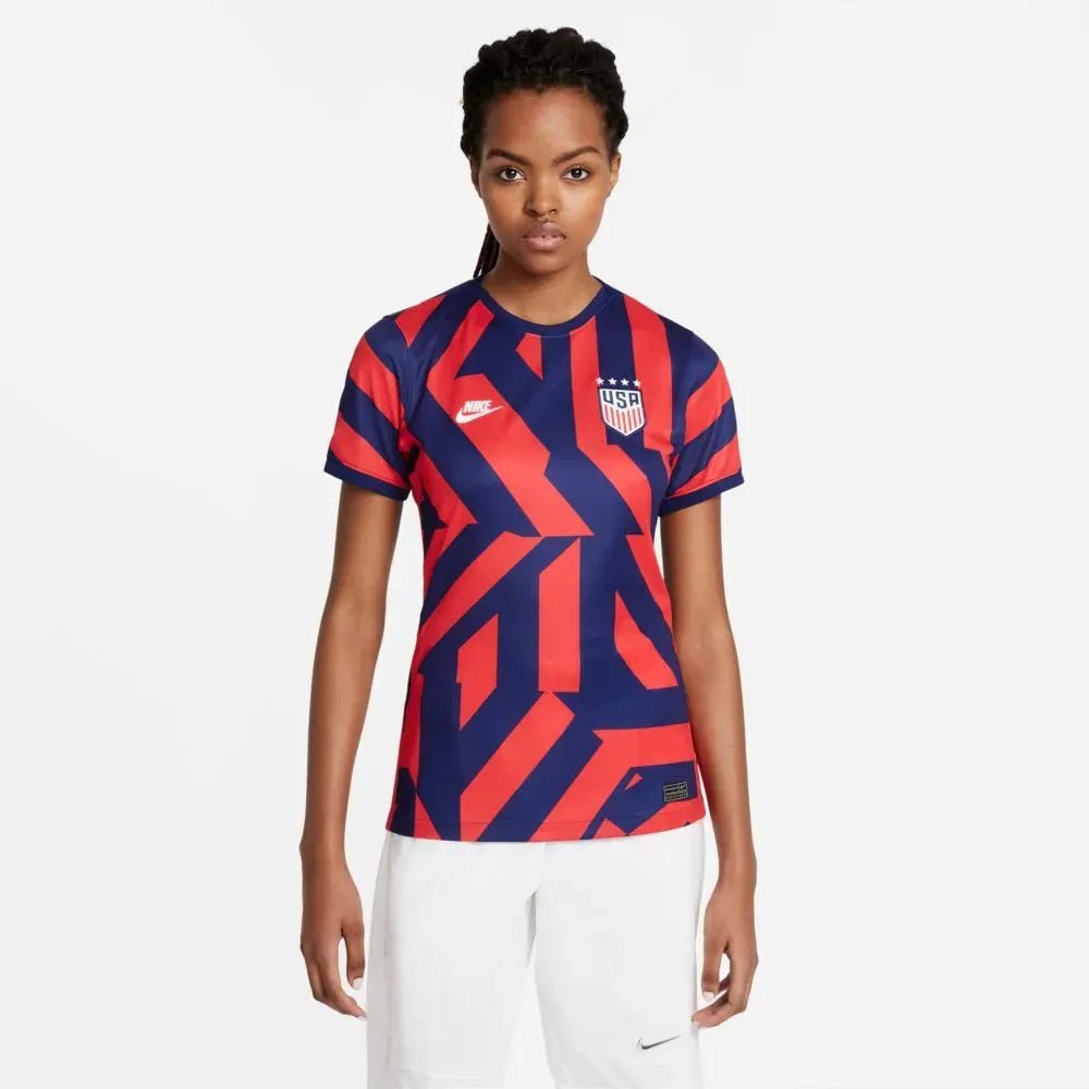 2021-22 USA Women Away Soccer Jersey - Navy-Red / Nike