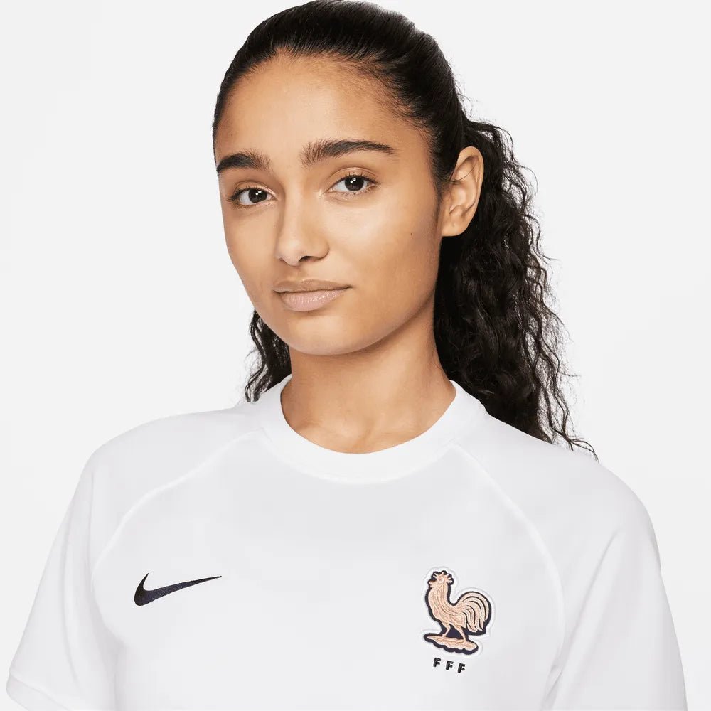 France Women's EC22 Away Soccer Jersey - White-Pink Glaze / Nike