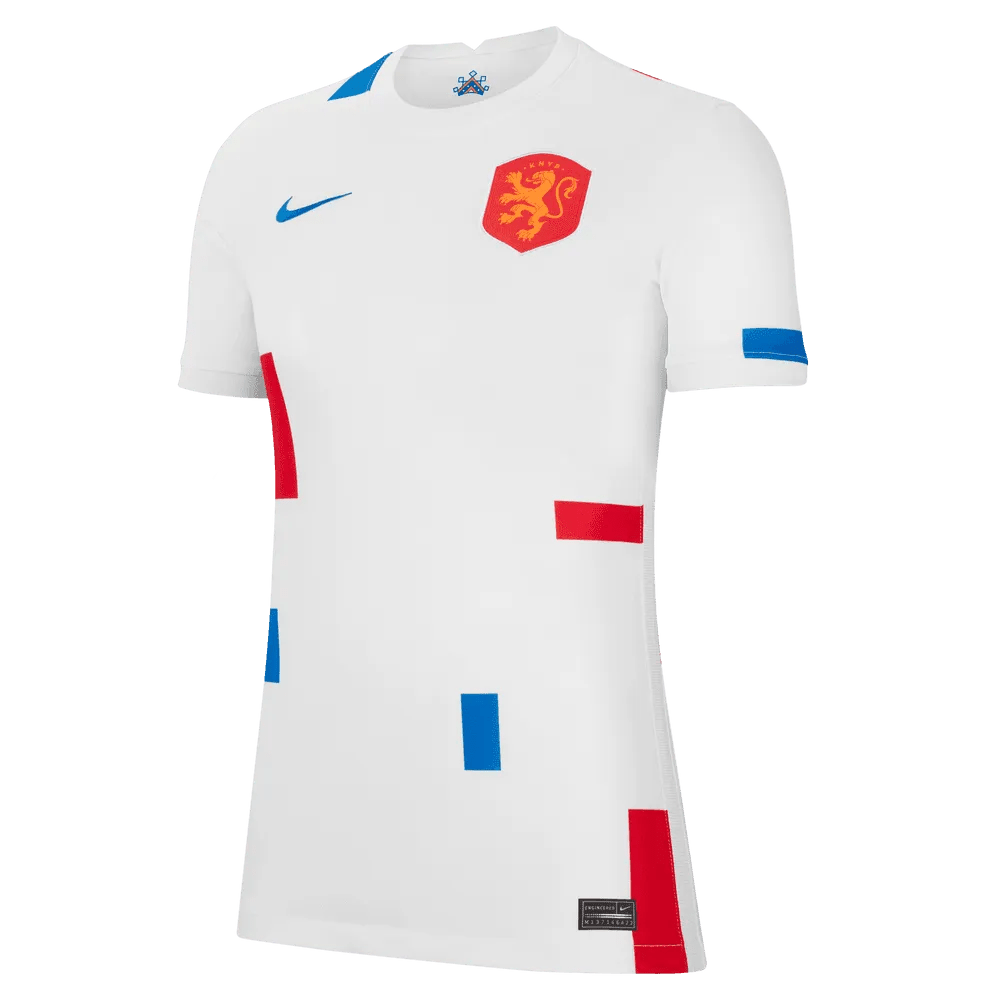 Netherlands Women's EC22 Away Soccer Jersey - White-Soar / Nike