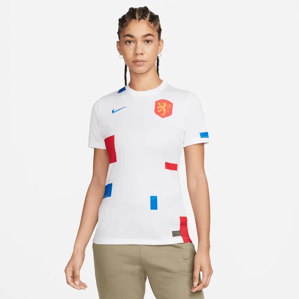 Netherlands Women's EC22 Away Soccer Jersey - White-Soar / Nike
