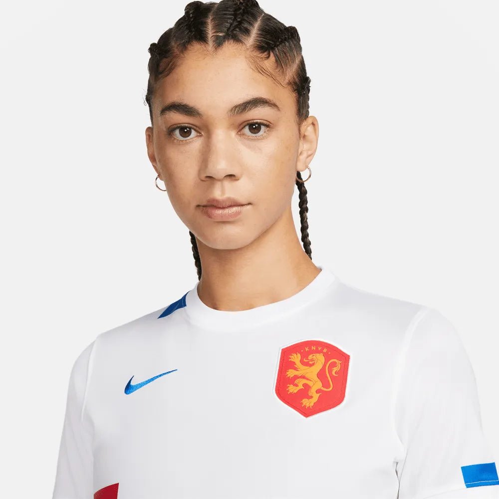 Netherlands Women's EC22 Away Soccer Jersey - White-Soar / Nike