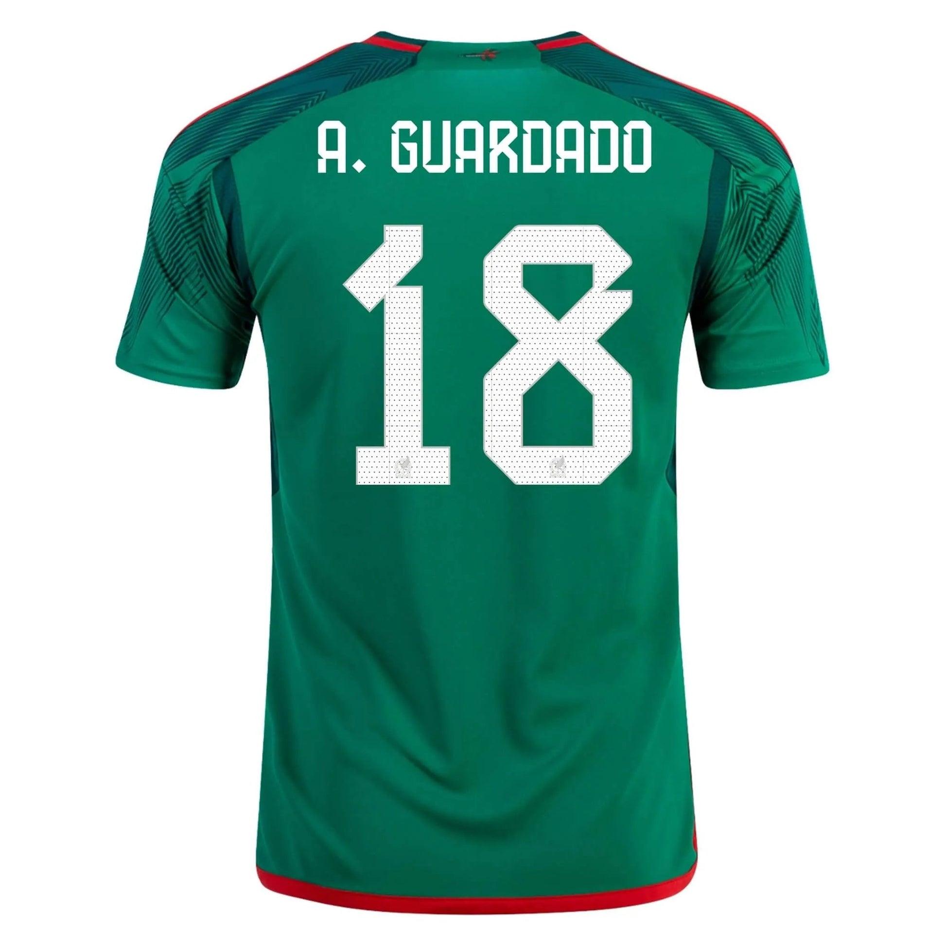 2022-23 Mexico Home Soccer Jersey - Green-Red / Adidas