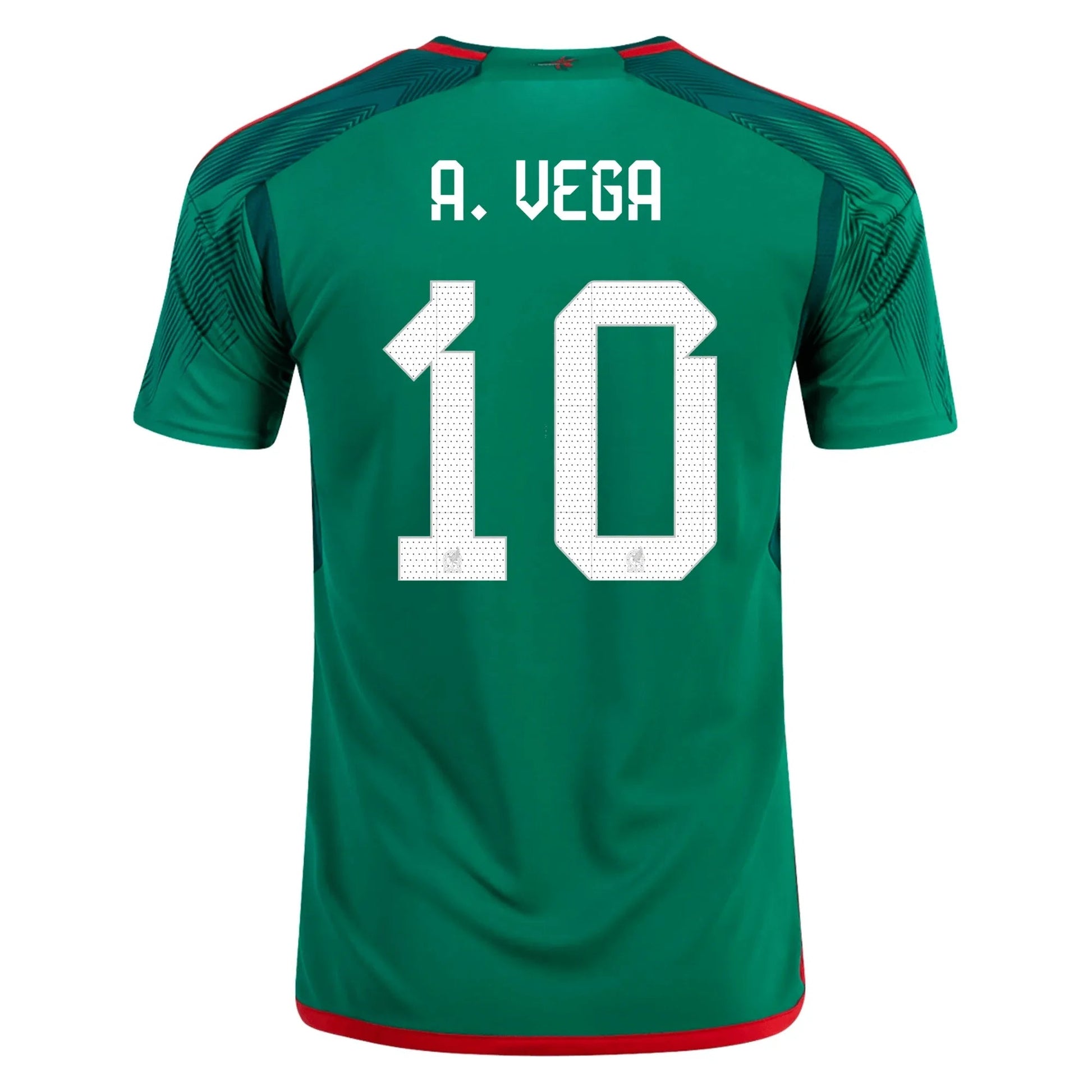 2022-23 Mexico Home Soccer Jersey - Green-Red / Adidas
