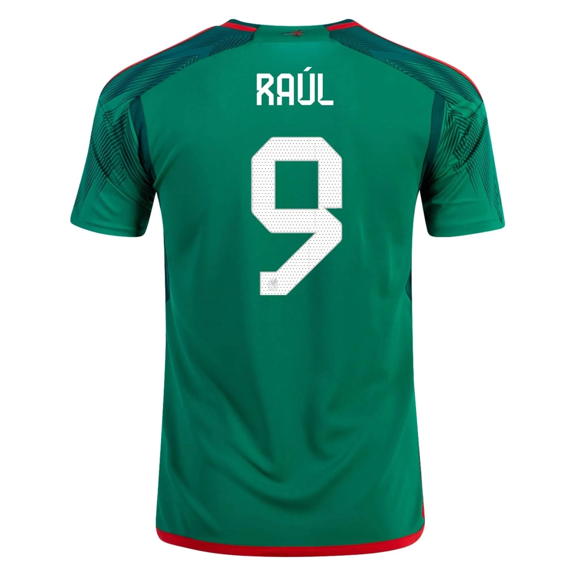 2022-23 Mexico Home Soccer Jersey - Green-Red / Adidas