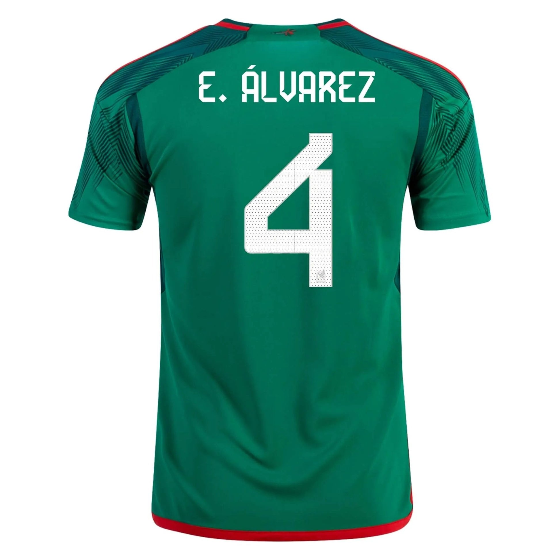2022-23 Mexico Home Soccer Jersey - Green-Red / Adidas