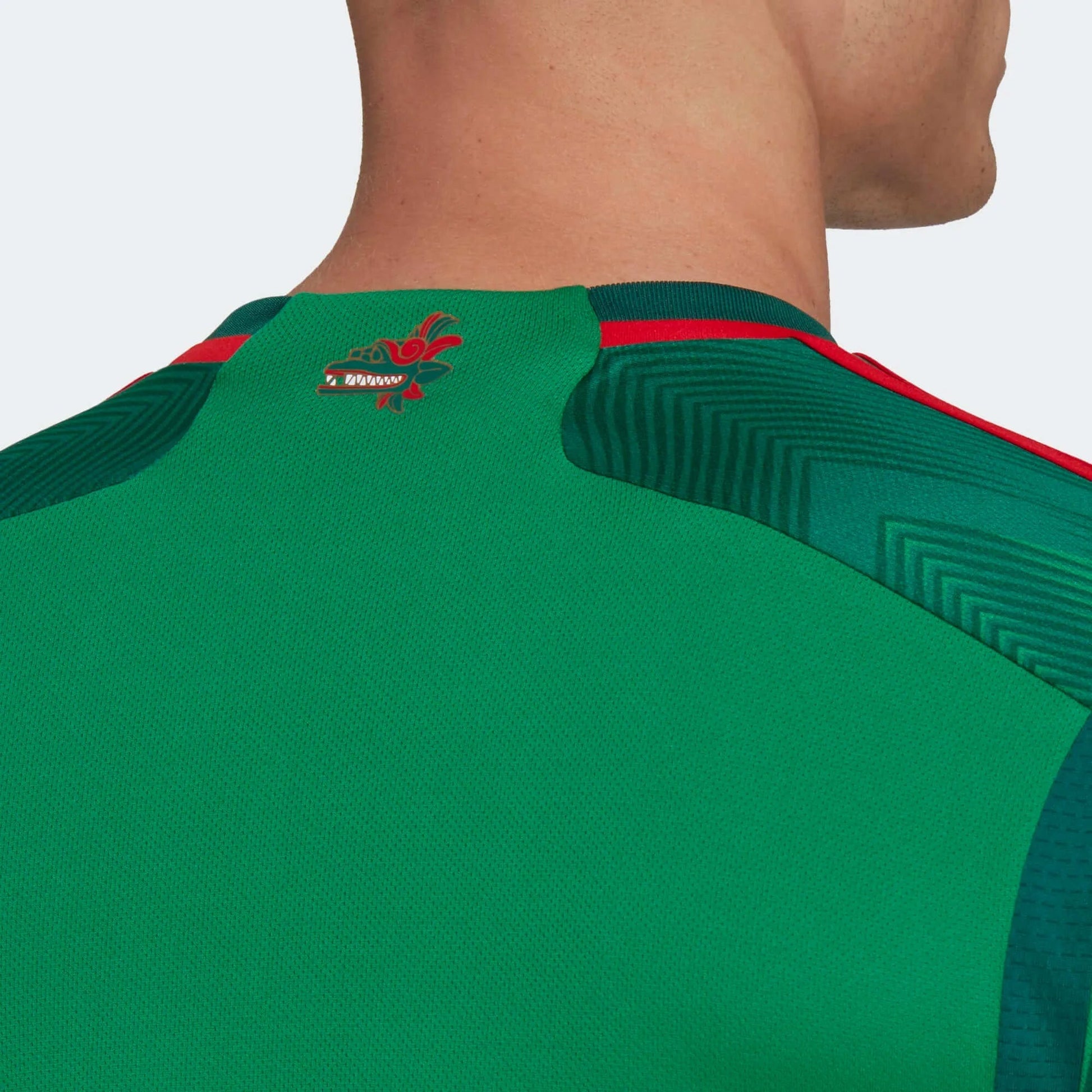 2022-23 Mexico Home Soccer Jersey - Green-Red / Adidas
