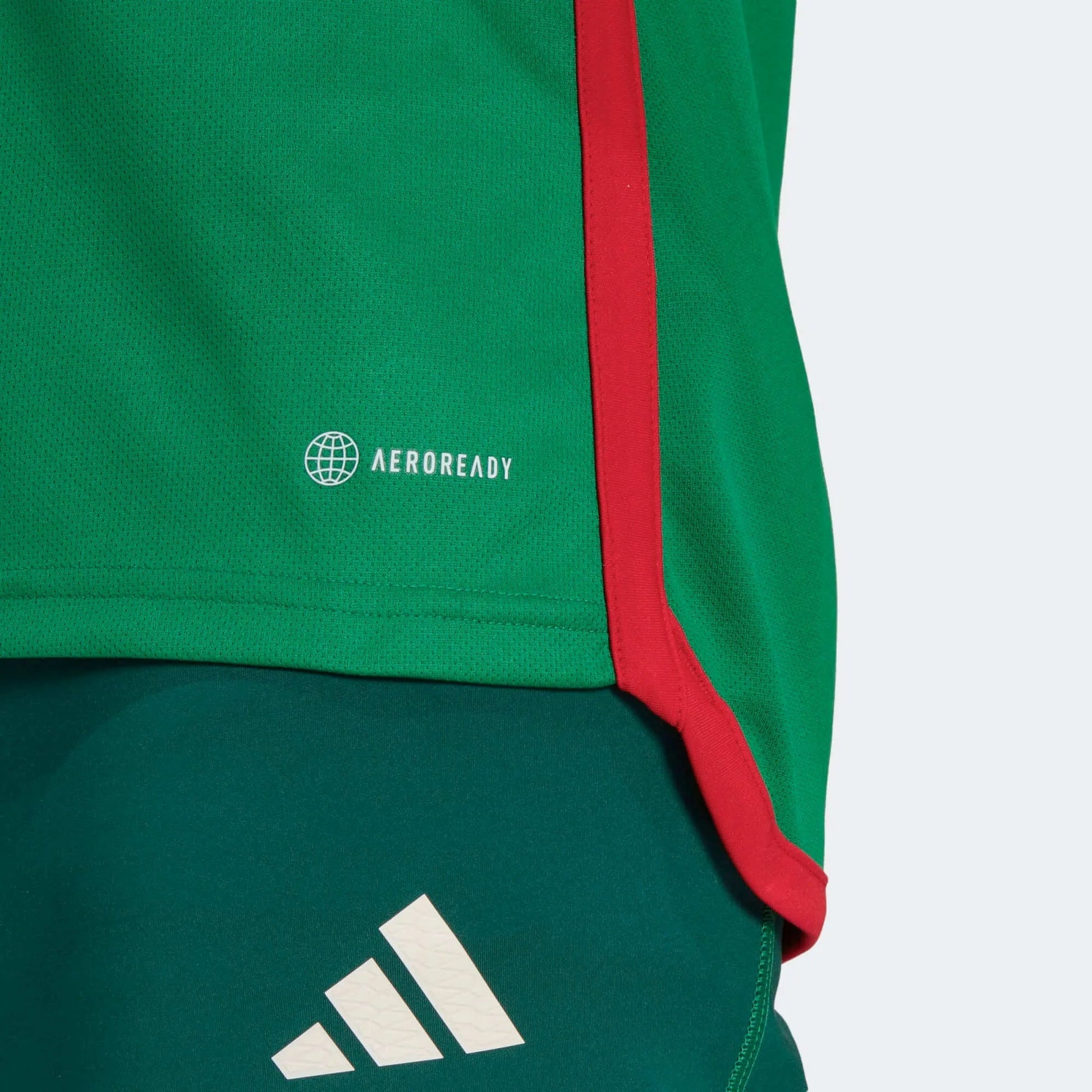 2022-23 Mexico Home Soccer Jersey - Green-Red / Adidas