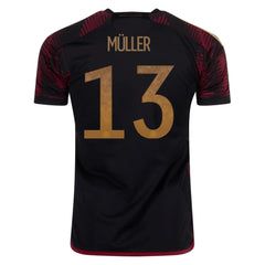 2022-23 Germany Away Soccer Jersey Black / Adidas