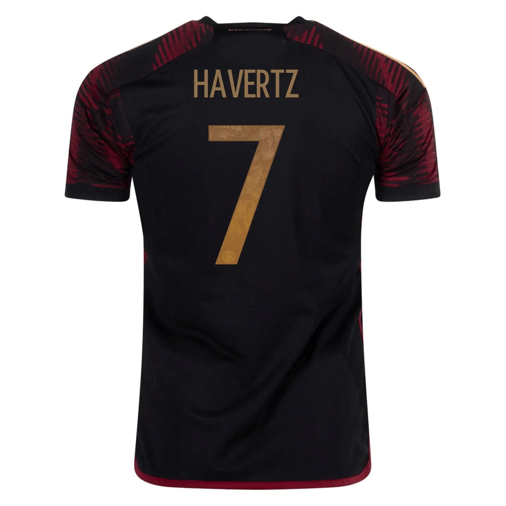 2022-23 Germany Away Soccer Jersey Black / Adidas