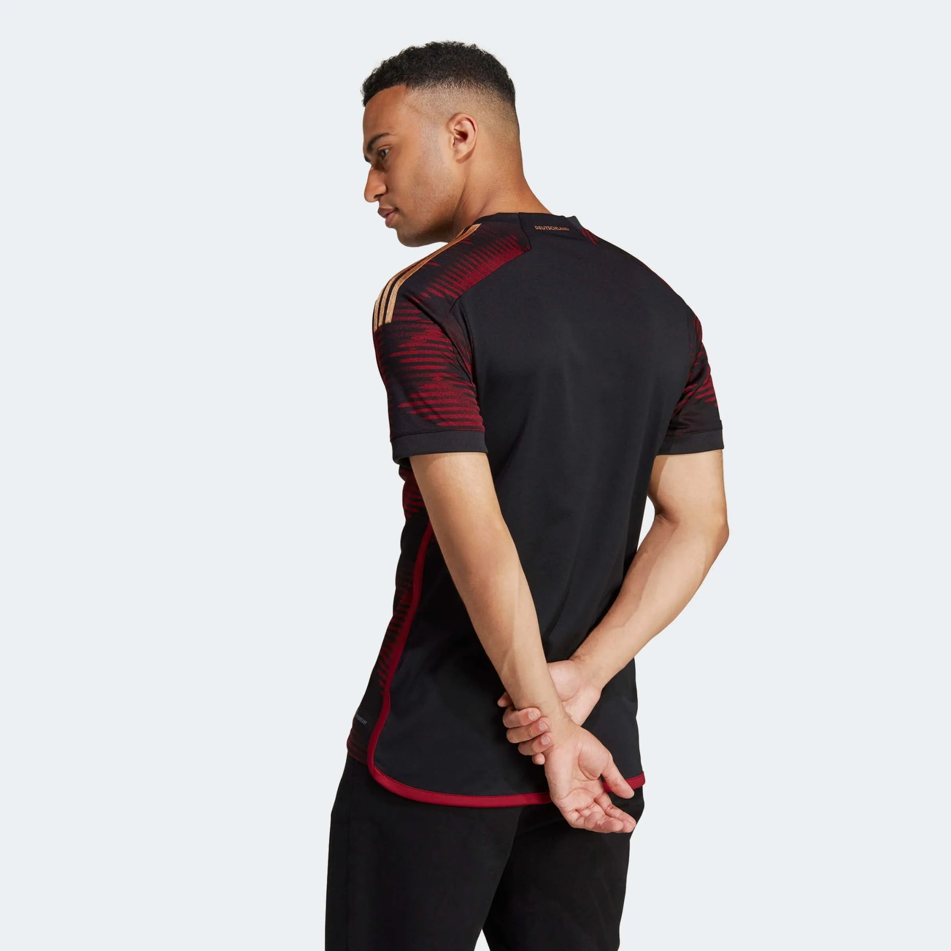 2022-23 Germany Away Soccer Jersey Black / Adidas