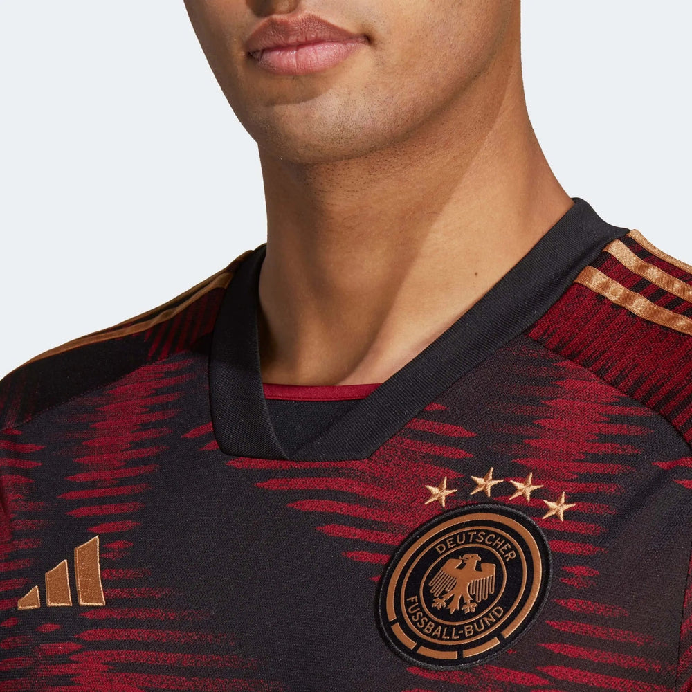 2022-23 Germany Away Soccer Jersey Black / Adidas